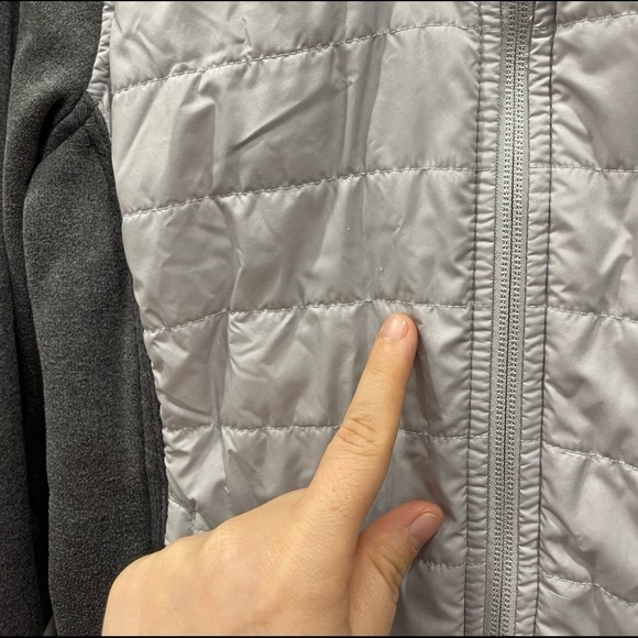 The North Face Mashup Full Zip Primaloft Jacket Grey Solf Sleeve Puffer Size S - Picture 4 of 13